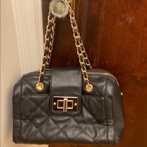 Gently used black quilted Aldo Bag